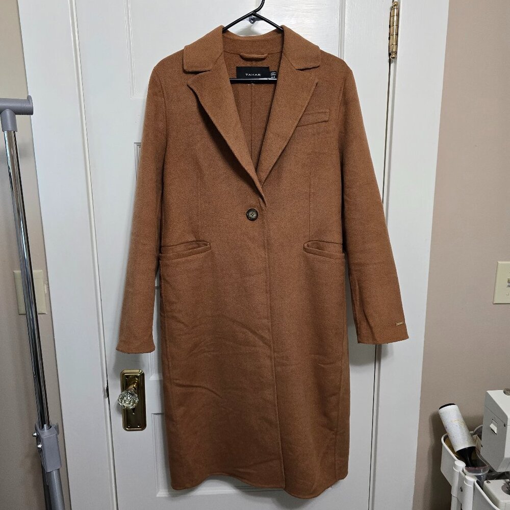 Tahari Long Camel Coat - M